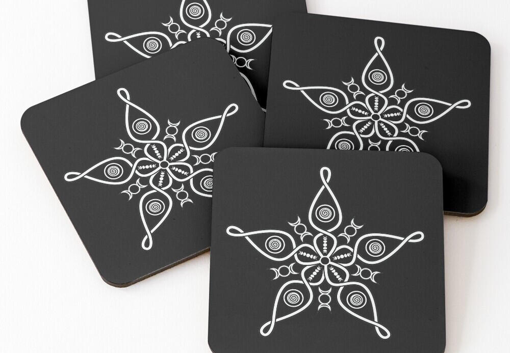 Five Point Mandala Coasters